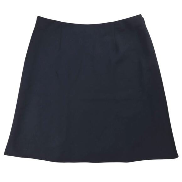 Emporio Armani | Vintage Navy Blue Wool Mini Skirt - Picture 1 of 7